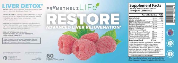 Restore - Liver Detox Capsules For Sale | Liver Detox Supplements Detail