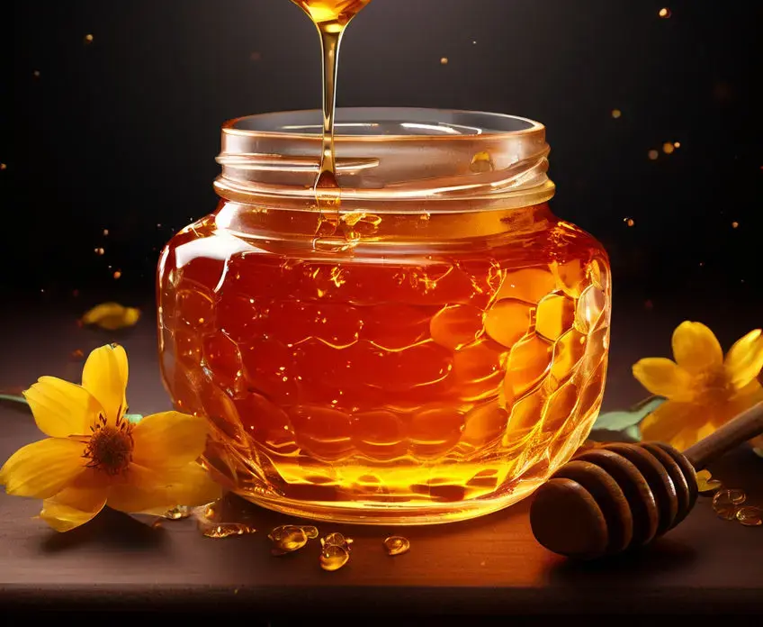 create a real image of honey 979323603